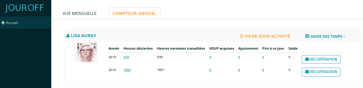 Annualisation du temps de travail : r�gle de calcul